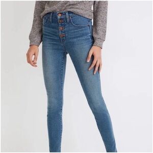 Madewell High Waisted Jeans Button Up